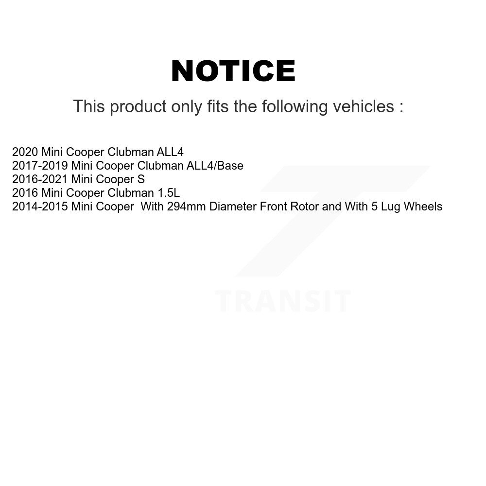 [Front] Rotor de frein avant pour Mini Cooper Clubman 8-981823