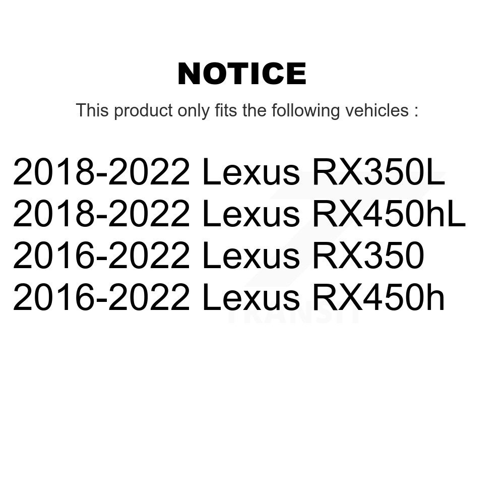 [Arrière] Rotor de frein arrière pour Lexus RX350 RX450h RX350L RX450hL 8-982051