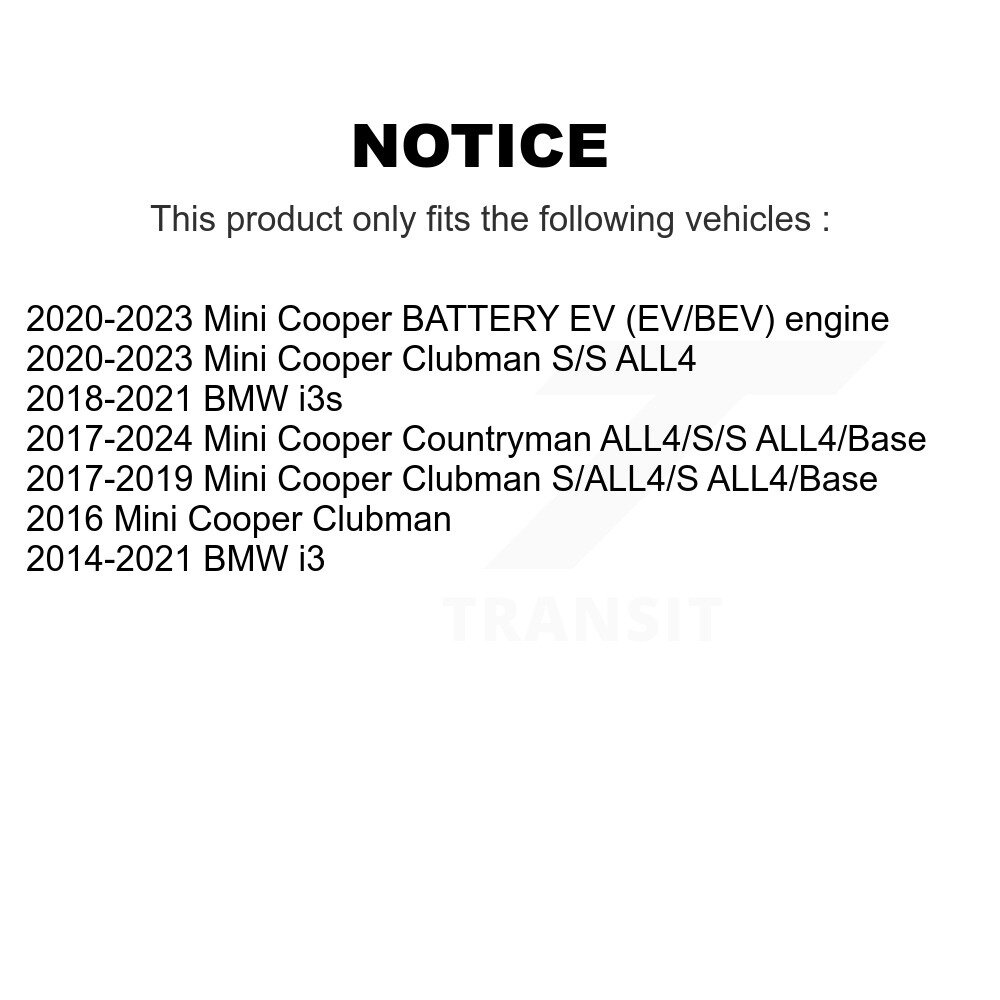 [Arrière] Rotor de frein à disque arrière pour Mini Cooper Countryman Clubman BMW i3 i3s 8-982069