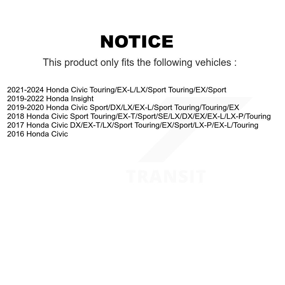 [Arrière] Rotor de frein à disque arrière pour Honda Civic Insight 8-982073