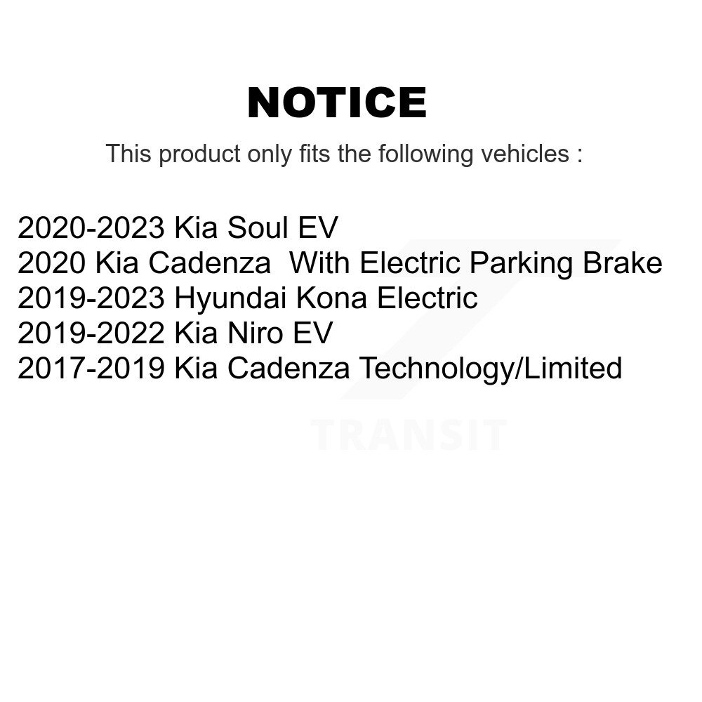 [Arrière] Rotor de frein à disque arrière pour Hyundai Kona Electric Kia Soul EV Niro Cadenza