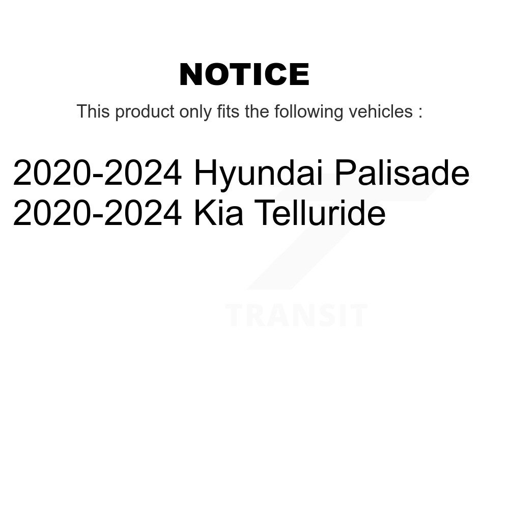 [Front] Rotor de frein à disque avant pour 2020-2024 Hyundai Palisade Kia Telluride 8-982624