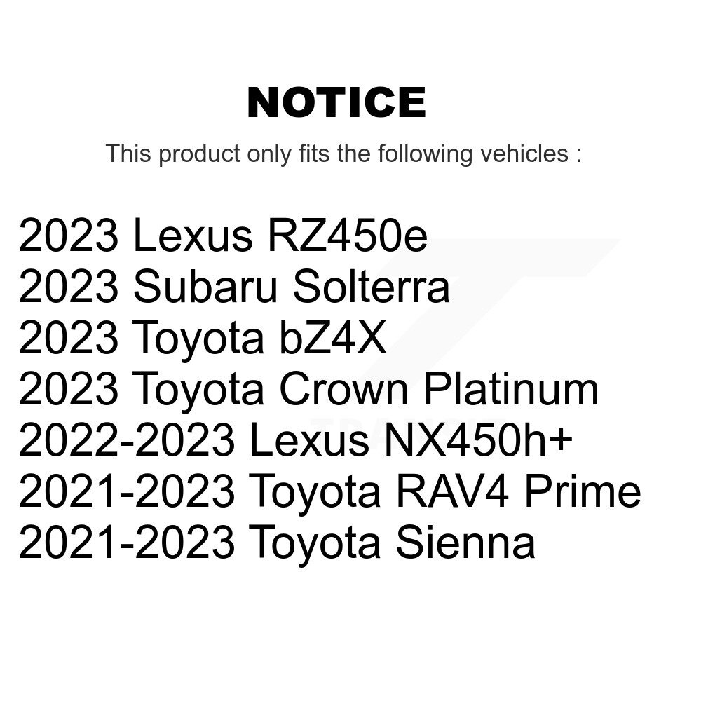 [Front] Rotor de frein avant pour Toyota Sienna RAV4 Prime bZ4X Subaru Solterra Lexus