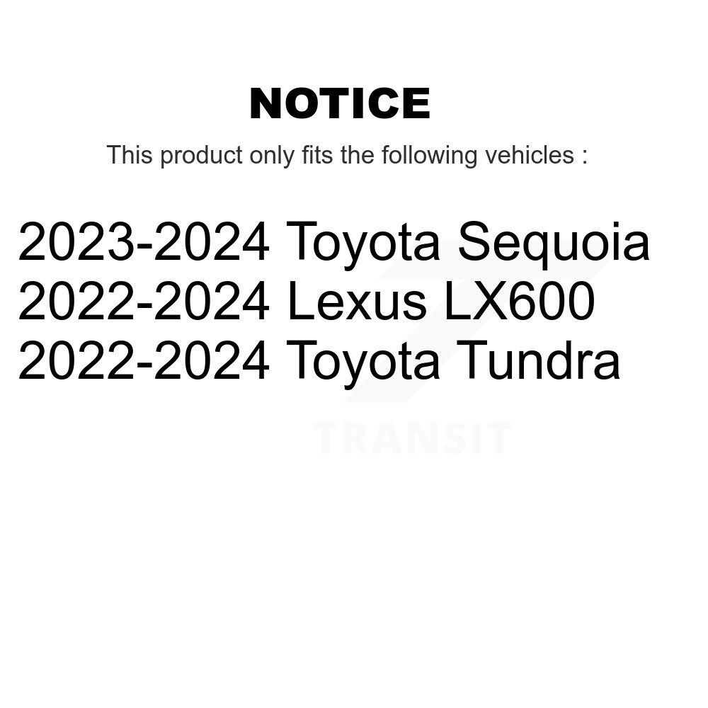 [Front] Rotor de frein à disque avant pour Toyota Tundra Sequoia Lexus LX600 8-982857