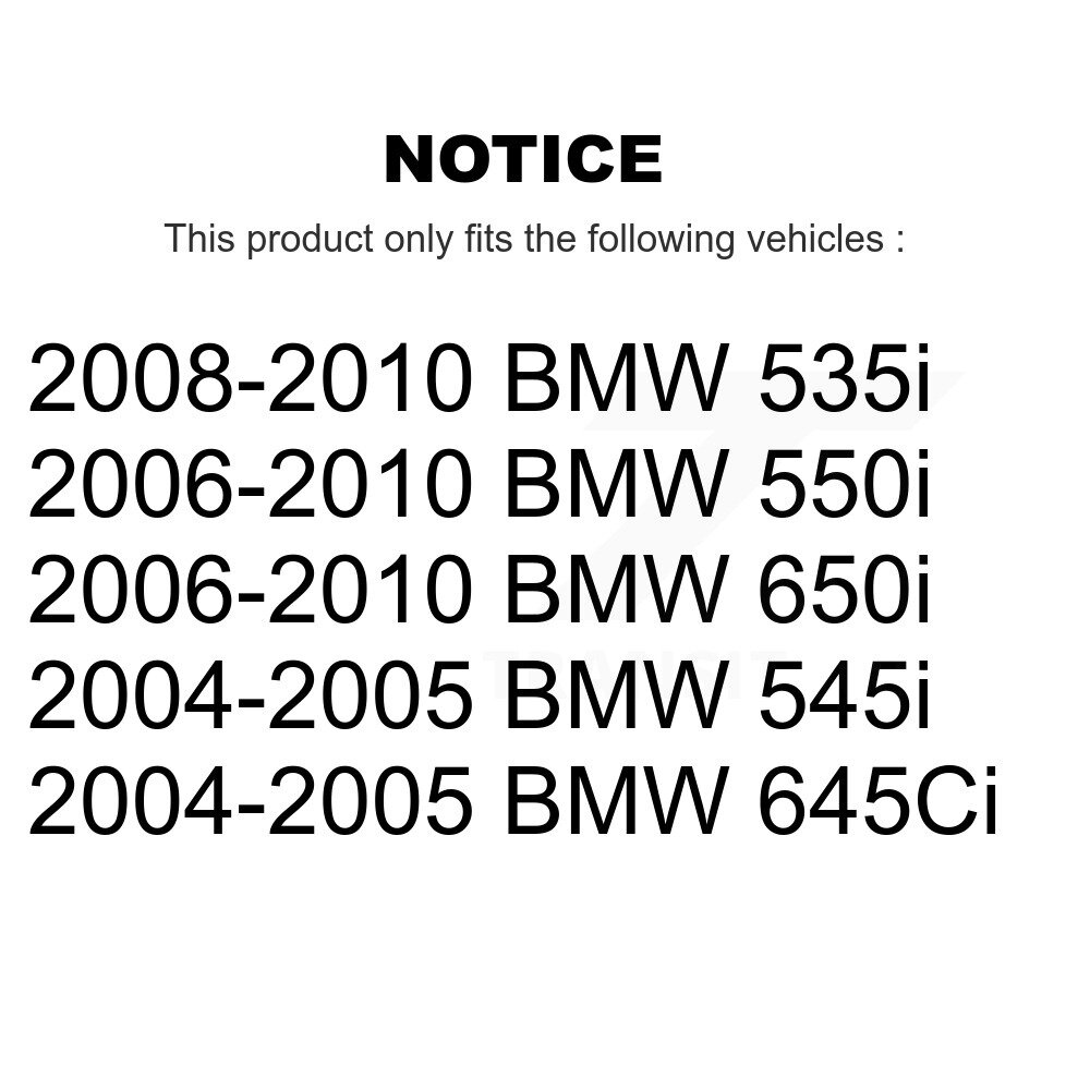 [Arrière] Rotor de frein à disque arrière pour BMW 650i 645Ci 550i 545i 535i 8-TQ8171