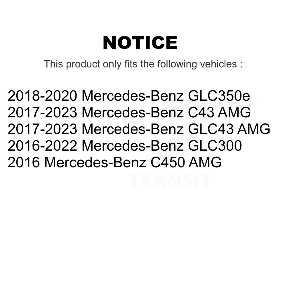 [Arrière] Rotor de frein à disque arrière pour Mercedes-Benz GLC300 C43 AMG GLC43 C450 GLC350e