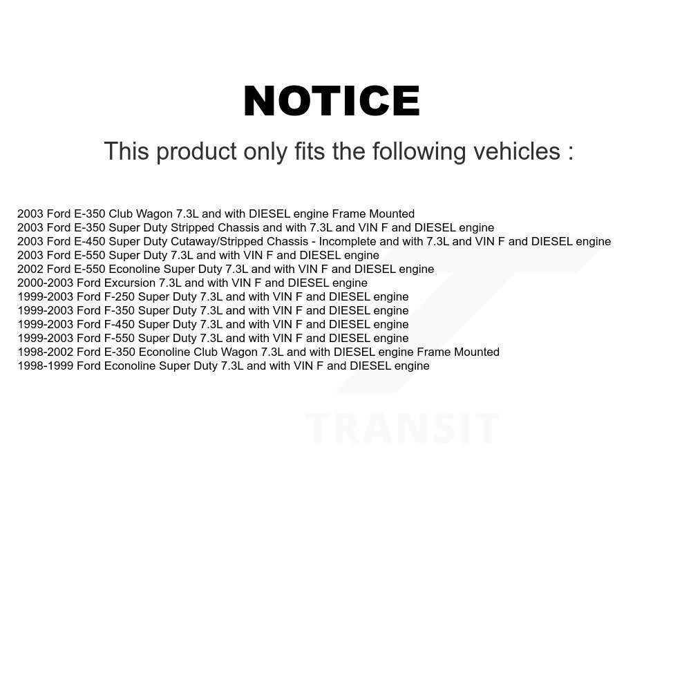[N/A] Pompe à combustible électrique pour Ford F-350 Super Duty F-250 E-350 Excursion Econoline