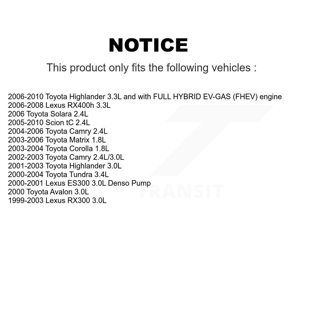 [N/A] Pompe à combustible électrique pour Toyota Camry Matrix Corolla Highlander Lexus Tundra RX300