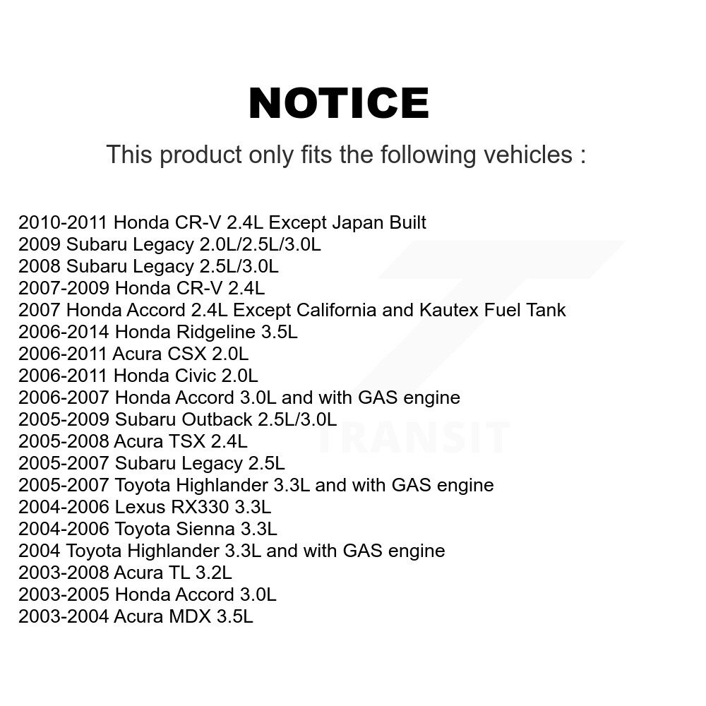 Fuel Pump For Honda Accord Civic CRV Toyota Acura Sienna Highlander