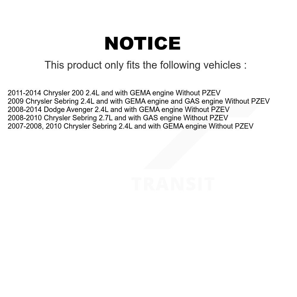 [N/A] Module de pompe à combustible Assemblage pour Chrysler 200 Dodge Avenger Sebring sans PZEV