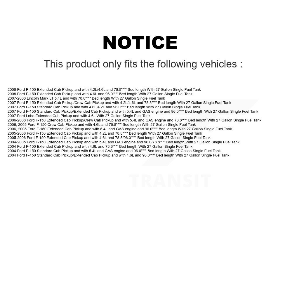 [N/A] Module de pompe à combustible pour Ford F-150 Lincoln Mark LT Lobo AGY-00310167