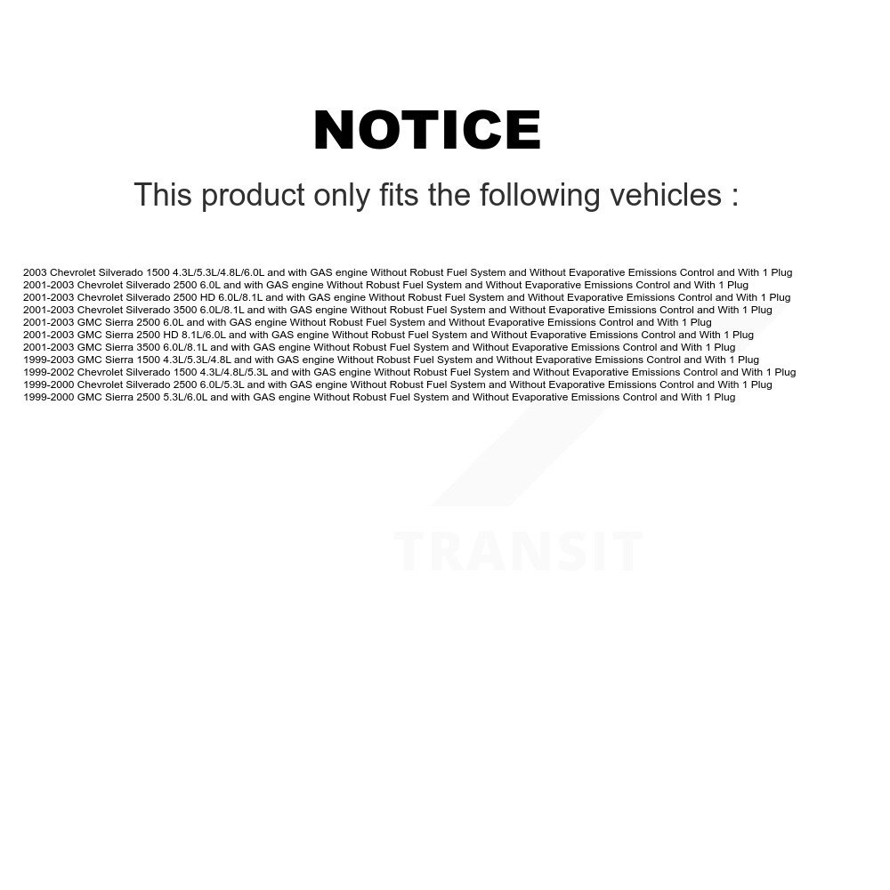 [N/A] Module de pompe à combustible Assemblage pour Chevrolet GMC Silverado 1500 Sierra 2500 HD 3500