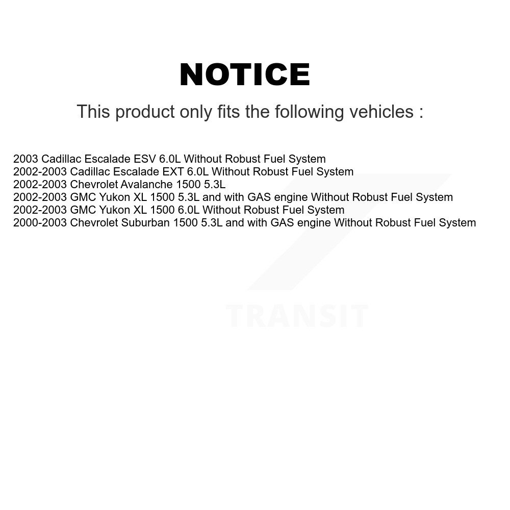[N/A] Module de pompe à combustible pour Chevrolet Avalanche 1500 Suburban GMC Yukon XL EXT
