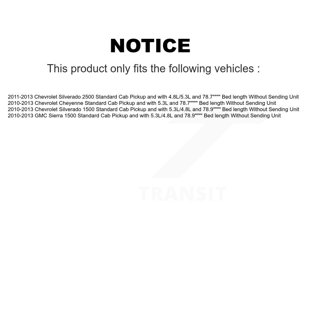 [N/A] Module de pompe à combustible Assemblage pour GMC Sierra 1500 Chevrolet Silverado Cheyenne 2500