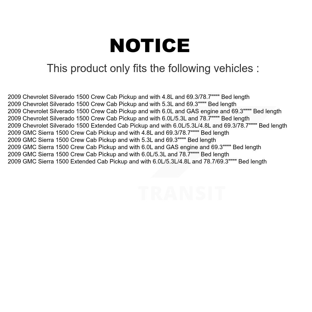 [N/A] Module de pompe à combustible pour Chevrolet Silverado 1500 GMC Sierra AGY-00310698