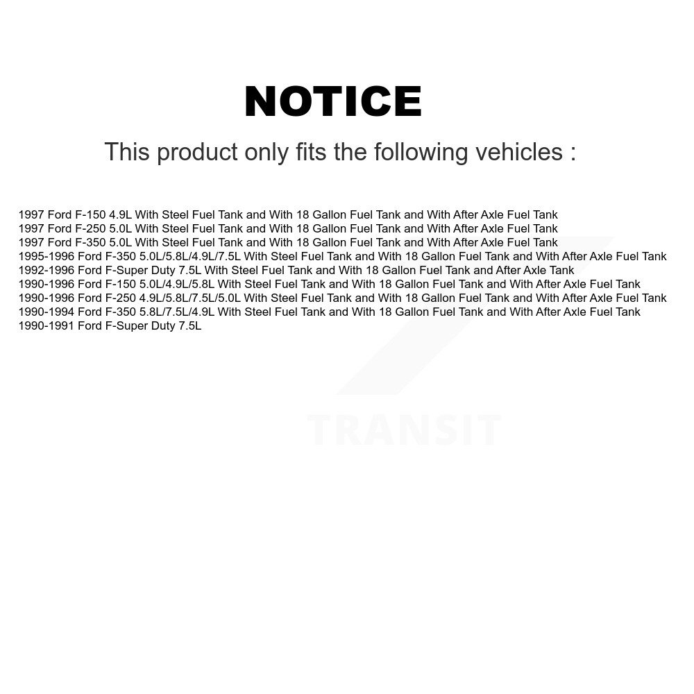 [N/A] Montage de cintres de pompe à combustible pour Ford F-150 F-250 F-350 F-Super Duty AGY-00310827