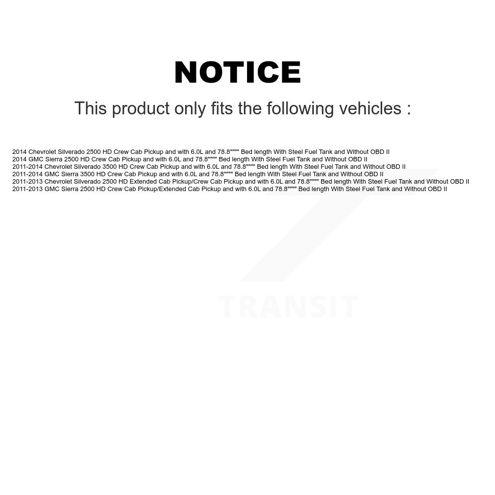 [N/A] Module de pompe à carburant Assemblage pour GMC Chevrolet Sierra 2500 HD Silverado 3500