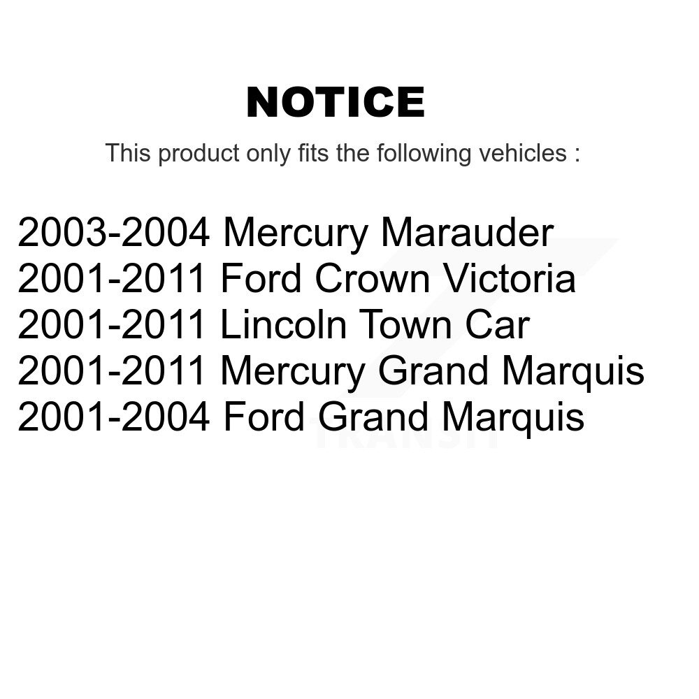 [N/A] Bracelet de réservoir de carburant pour Ford Crown Victoria Voiture Lincoln Town Mercury Grand Marquis