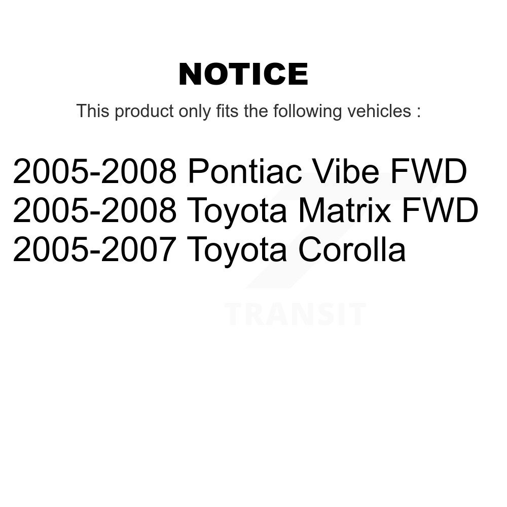[N/A] Sangle de réservoir d'essence pour Toyota Corolla Matrix Pontiac Vibe AGY-01110212
