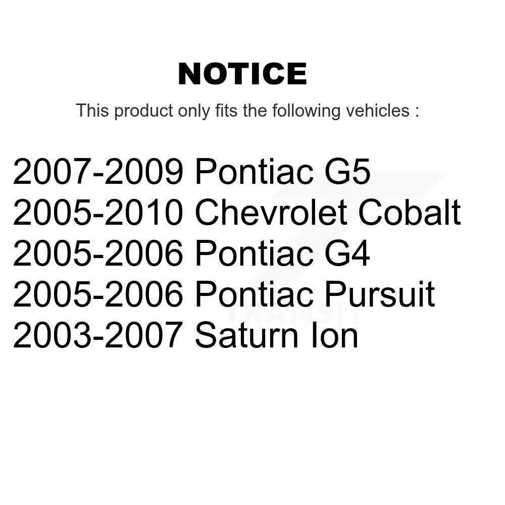 [N/A] Bracelet réservoir de carburant pour Chevrolet Cobalt Pontiac G5 Saturn Ion Pursuit G4