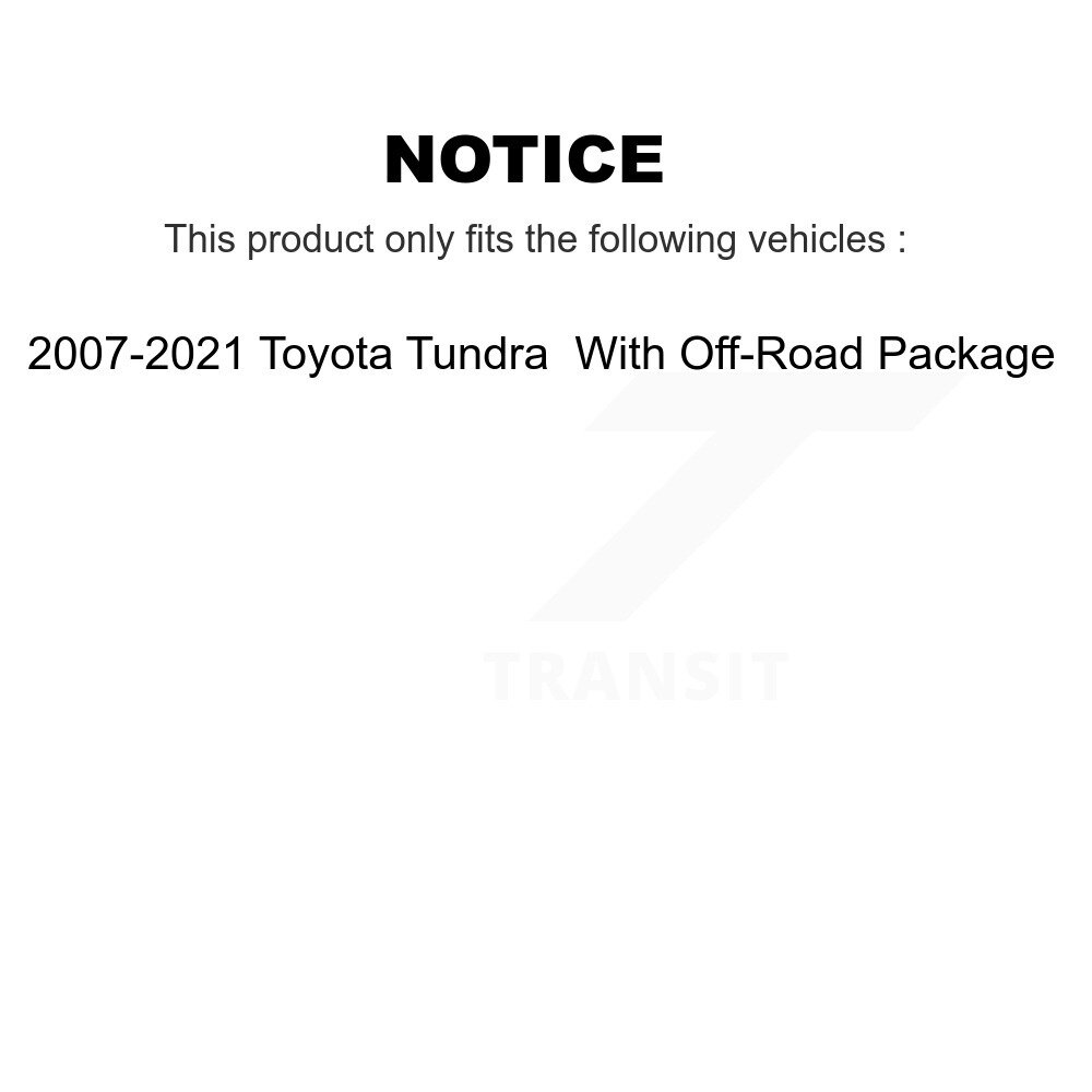 [N/A] Bracelet de réservoir de carburant pour 2007-2021 Toyota Tundra avec package hors route AGY-01110338