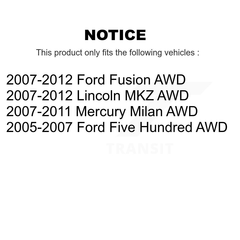 [N/A] Bracelet de réservoir de carburant pour Ford Fusion Lincoln MKZ Cinq Cent Mercure Milan AWD