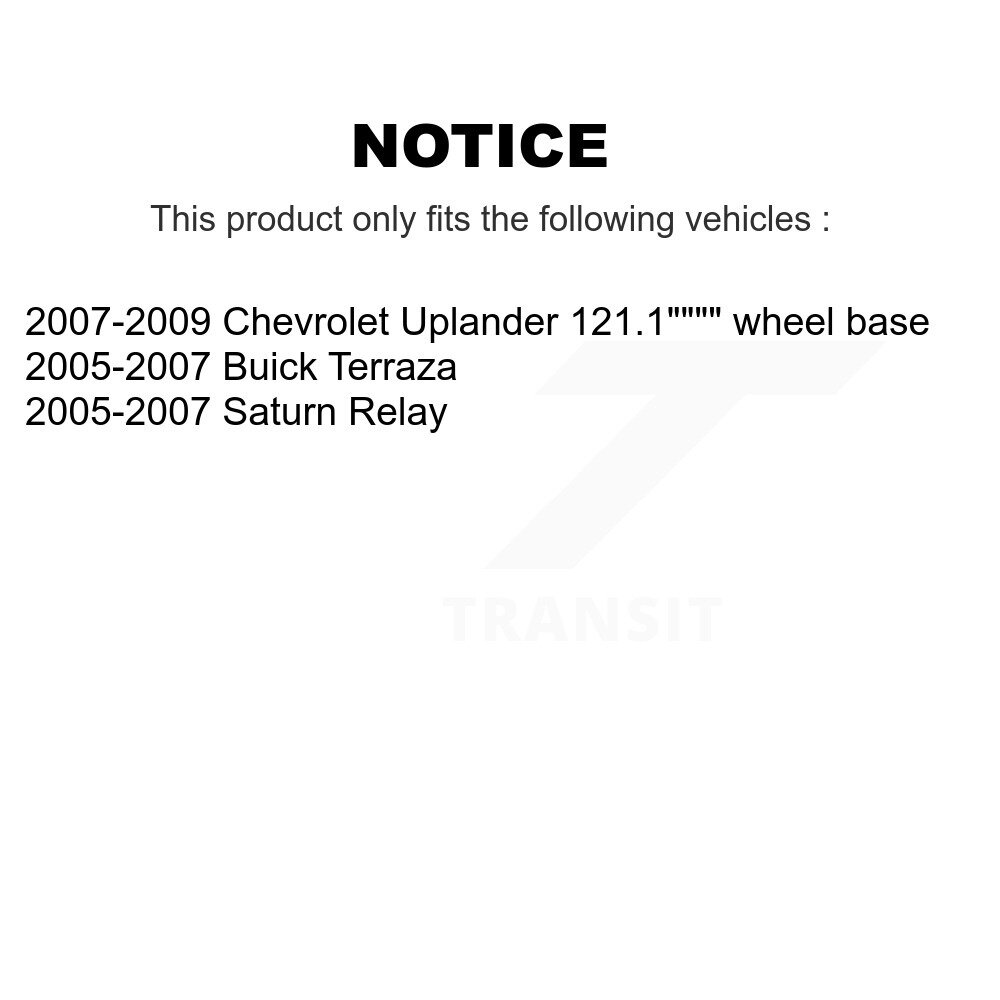 [N/A] Bracelet de réservoir de carburant pour Chevrolet Uplander Buick Terraza Saturn Relay AGY-01110377
