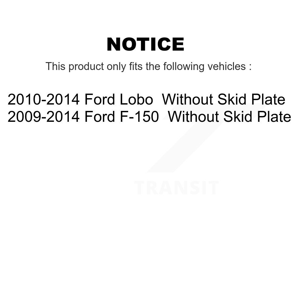[N/A] Sangle de réservoir de carburant pour Ford F-150 Lobo sans plaque de protection AGY-01110381