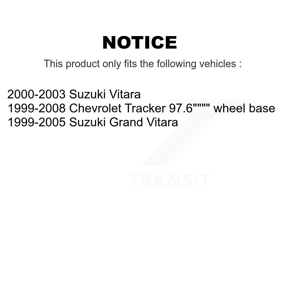 [N/A] Bracelet de réservoir de carburant pour Chevrolet Tracker Suzuki Grand Vitara AGY-01110412