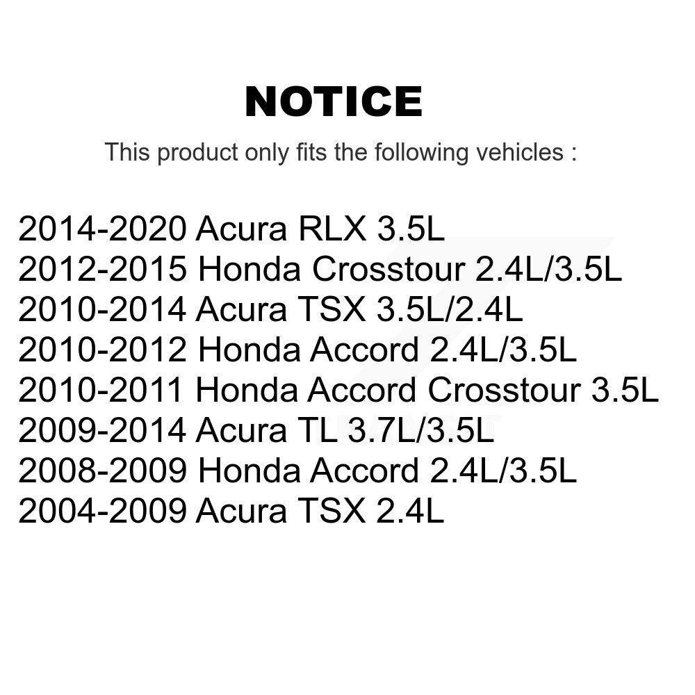[N/A] Bracelet de réservoir de carburant pour Honda Accord Acura TSX TL Crosstour RLX AGY-01110425