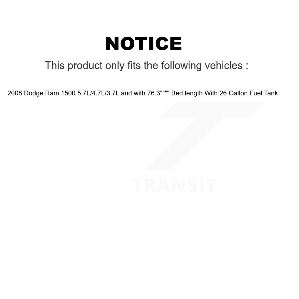 [N/A] Module de pompe à combustible Assemblage pour Dodge Ram 1500 2008 avec réservoir 26 Gallon