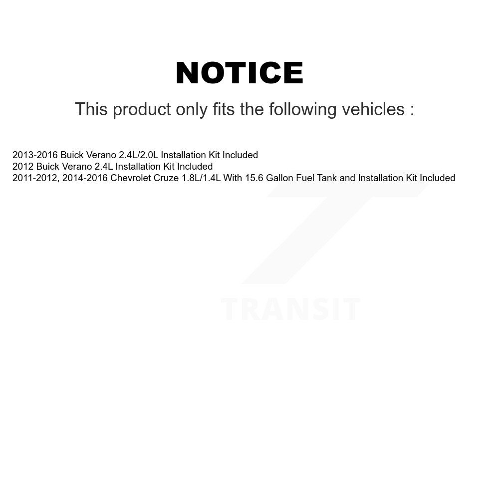 [N/A] Module de pompe à combustible pour Chevrolet Cruze Buick Verano AGY-4011068