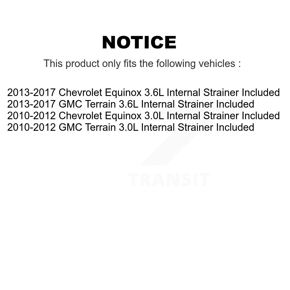 [Droit primaire] Module de pompe à combustible primaire droite pour Chevrolet Equinox GMC Terrain