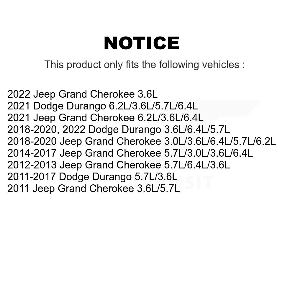 [Arrière] Bracelet de réservoir de carburant arrière pour Jeep Grand Cherokee Dodge Durango AGY-4040823