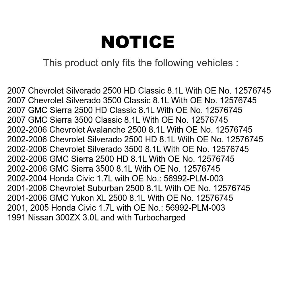 [Climatisation] Ceinture d'entraînement accessoire pour Honda Civic GMC Chevrolet Sierra 2500 HD Silverado 3500