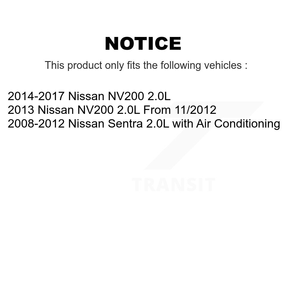 [Ventilateur et alternateur] Ceinture d'entraînement pour alternateur pour Nissan Sentra NV200 2.0L BAN-6PK1212