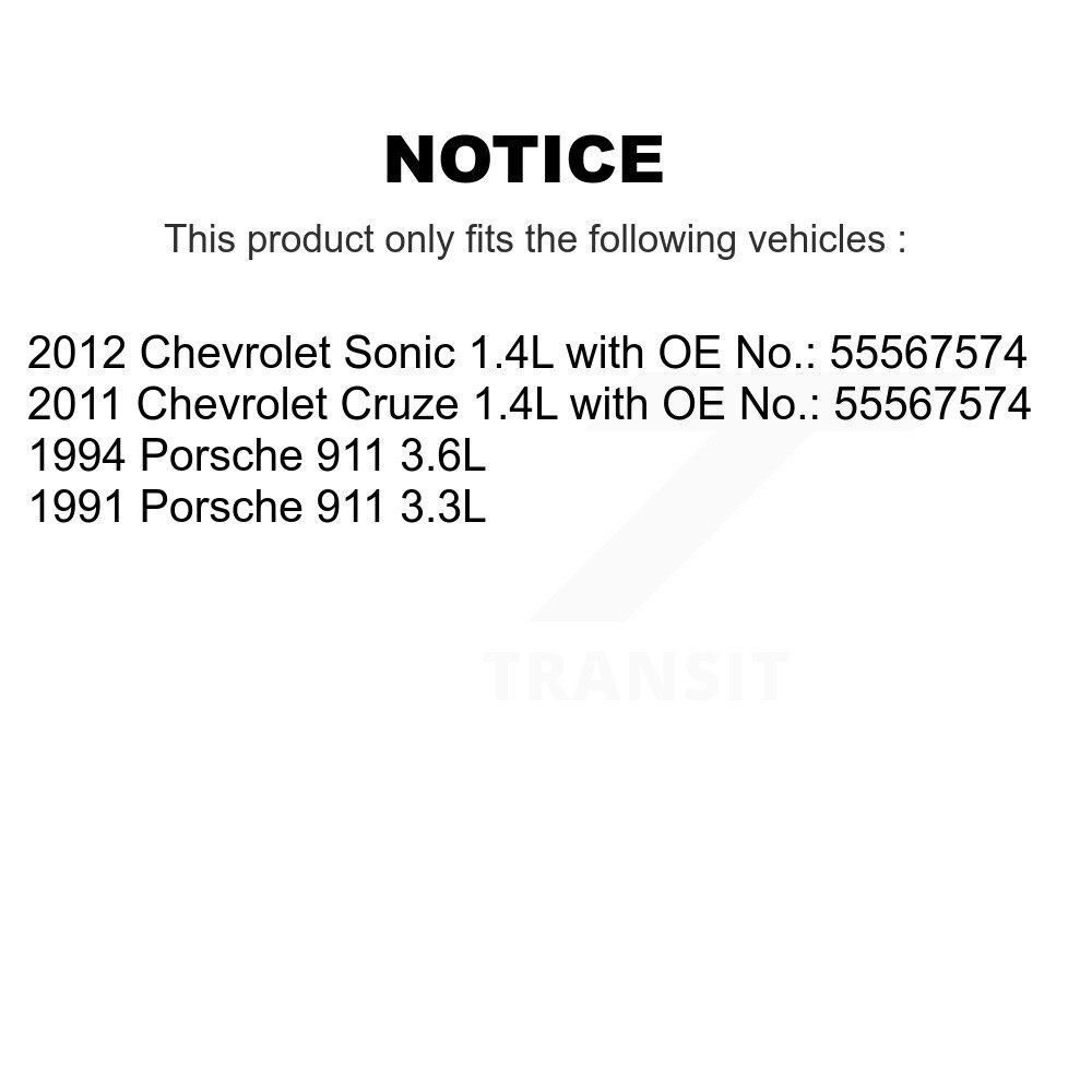 [Entraînement des accessoires] Ceinture d'entraînement accessoire pour Chevrolet Cruze Sonic Porsche 911 BAN-6PK1410