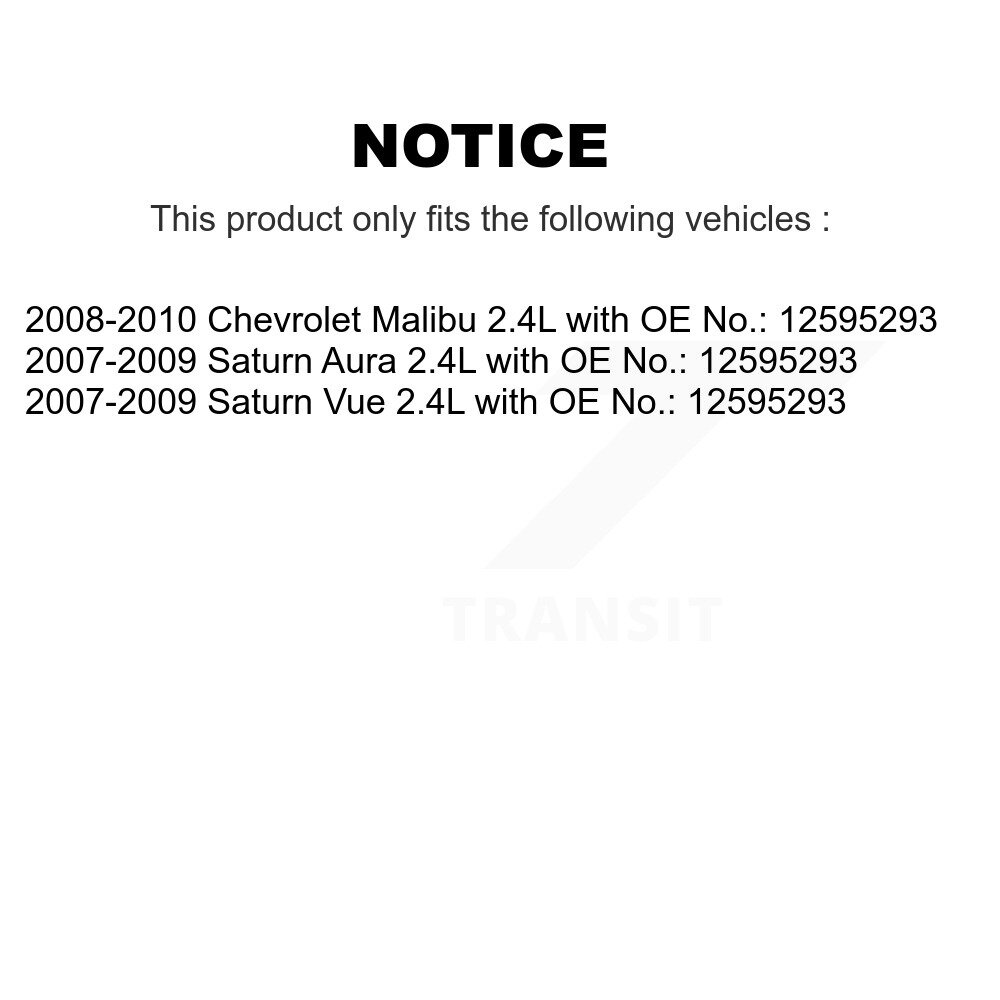 [Entraînement des accessoires] Ceinture d'entraînement accessoire pour Chevrolet Malibu Saturne Vue Aura 2.4L BAN-7PK1248A