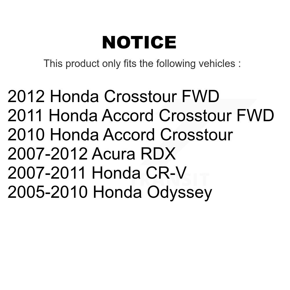 [Front] Plaquettes de frein en céramique avant pour Honda CR-V Odyssey Acura RDX Accord Crosstour