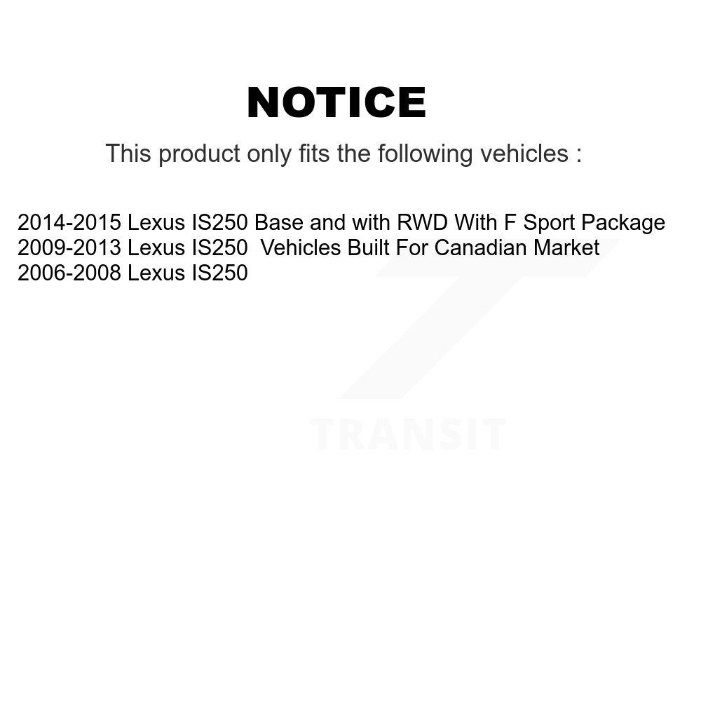 [Front] Céramique avant Plaquettes de frein pour Lexus IS250 CMX-D1178