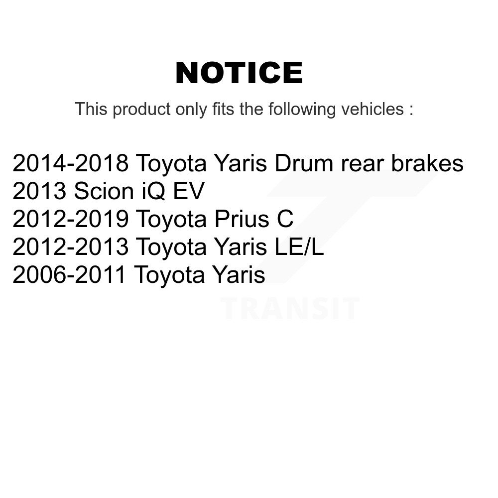 [Front] Plaquettes de frein à disque en céramique avant pour Toyota Yaris Prius C Scion iQ CMX-D1184