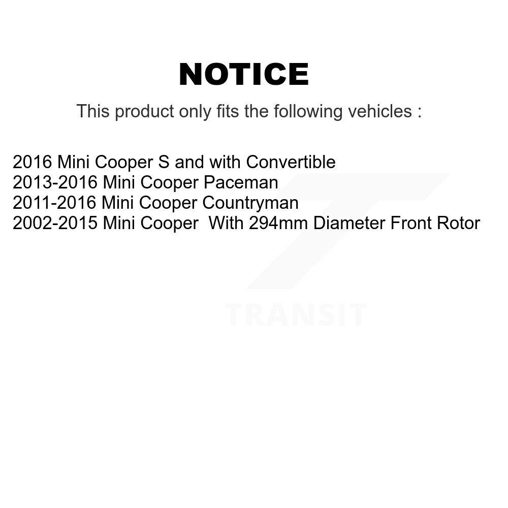 [Front] Plaquettes de frein en céramique avant pour Mini Cooper Countryman Paceman CMX-D1204