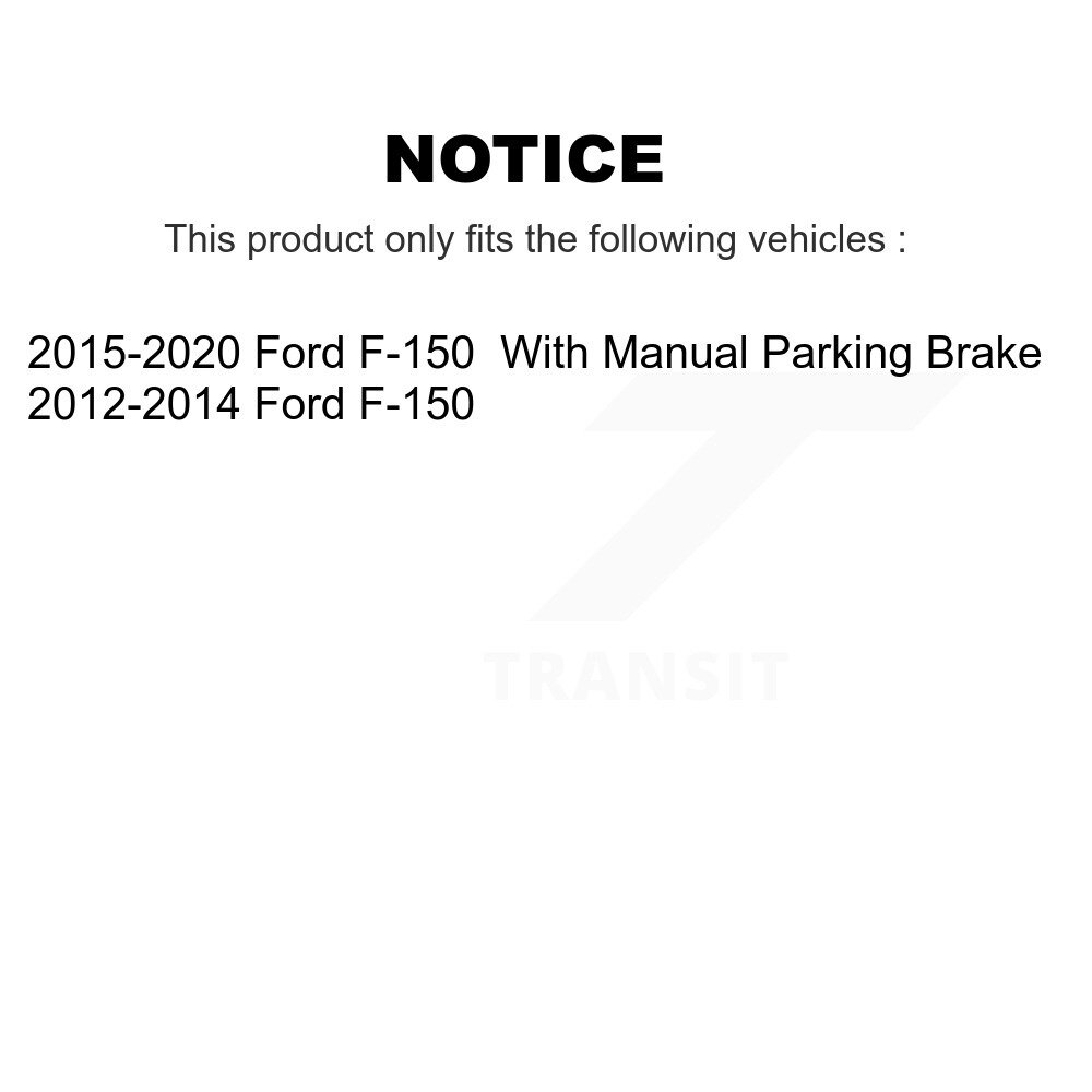 [Arrière] Plaquettes de frein à disque céramique arrière pour Ford F-150 CMX-D1602