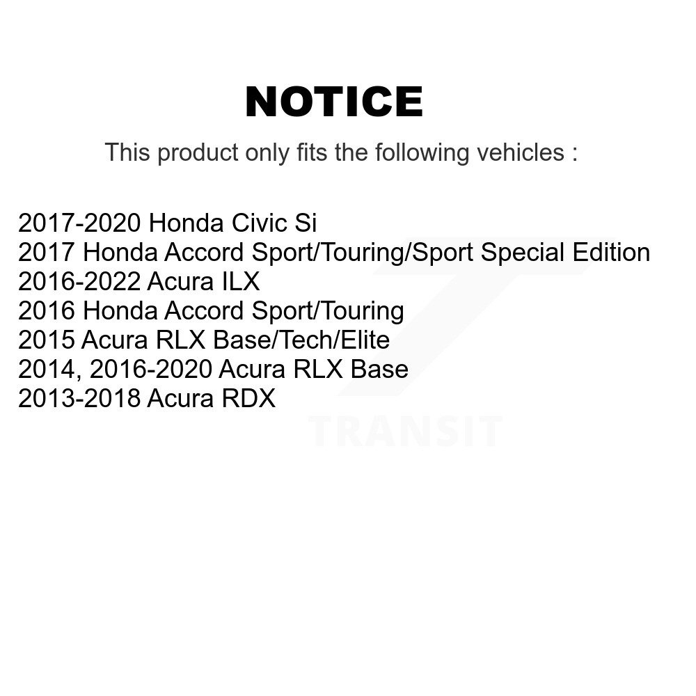 [Front] Plaquettes de frein en céramique avant pour Honda Civic Acura RDX Accord ILX RLX CMX-D1697