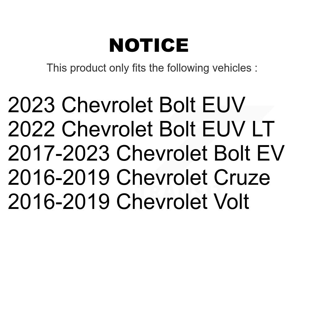 [Front] Plaquettes de frein en céramique avant pour Chevrolet Cruze Bolt EV EUV Volt CMX-D1844