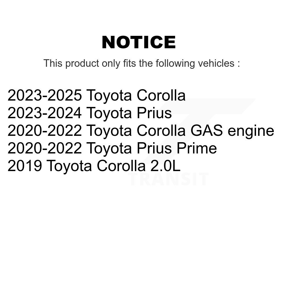[Front] Plaquettes de frein à disque en céramique avant pour Toyota Corolla Prius Prime CMX-D2176