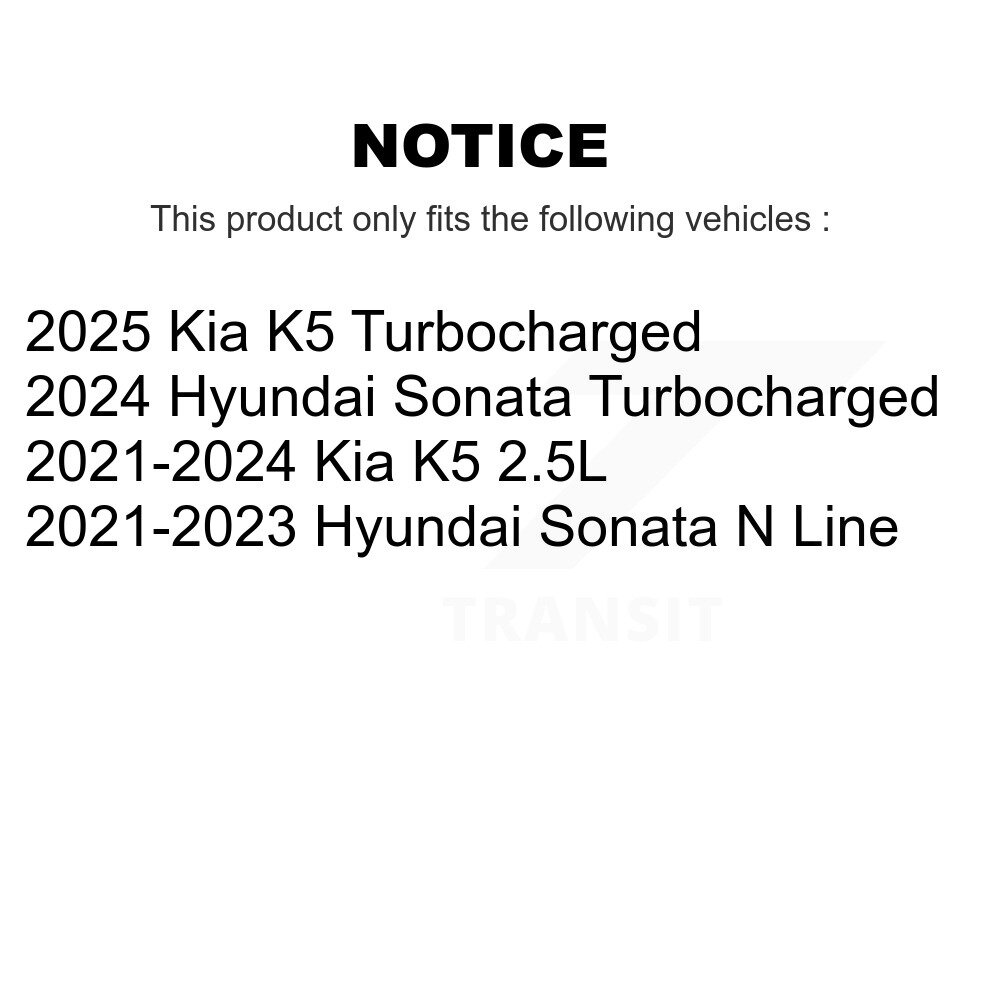 [Arrière] Plaquettes de frein en céramique arrière pour 2021-2023 Hyundai Sonata Kia K5 CMX-D2417