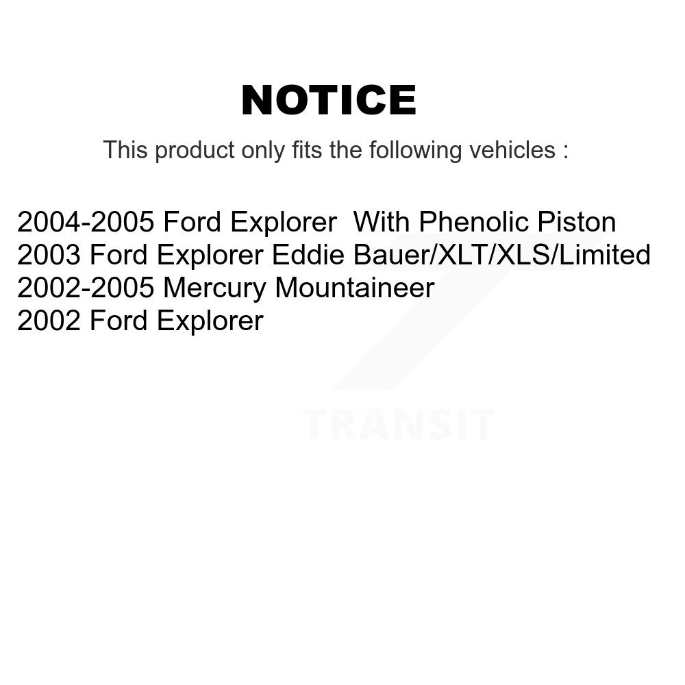 [Arrière] Plaquettes de frein en céramique arrière pour Ford Explorer Mercury Mountaineer CMX-D881