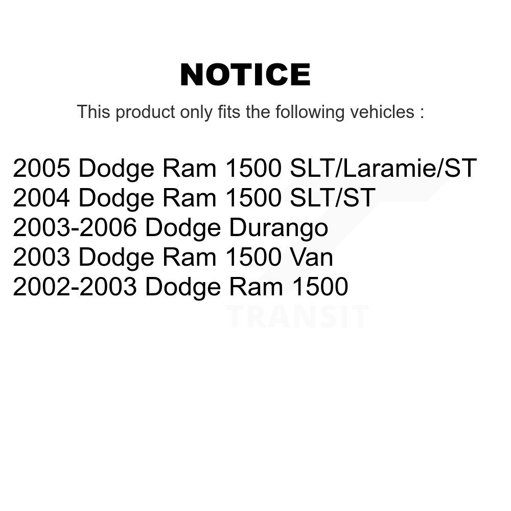 [Front] Plaquettes de frein en céramique pour Dodge Ram 1500 Durango Van CMX-D966