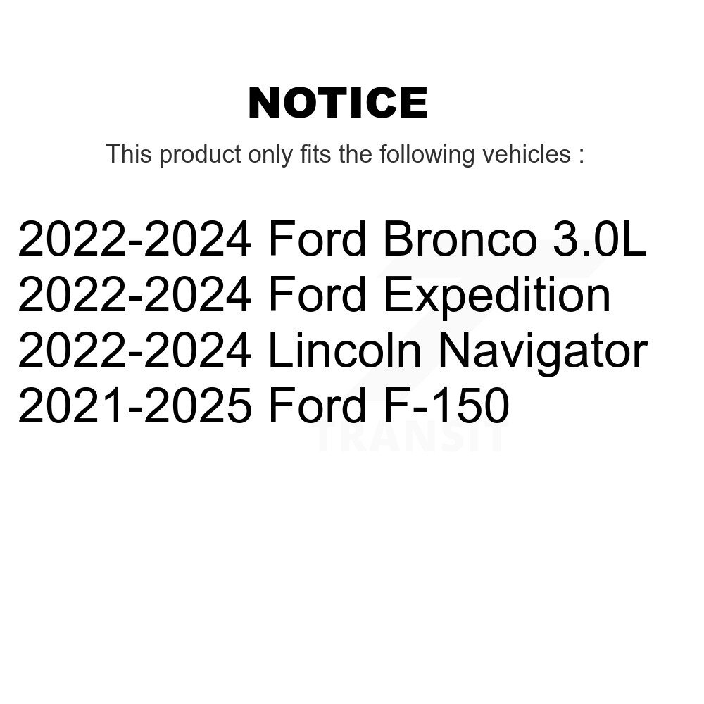 [Front] Rotor de frein à disque avant pour Ford F-150 Bronco Expédition Lincoln Navigator